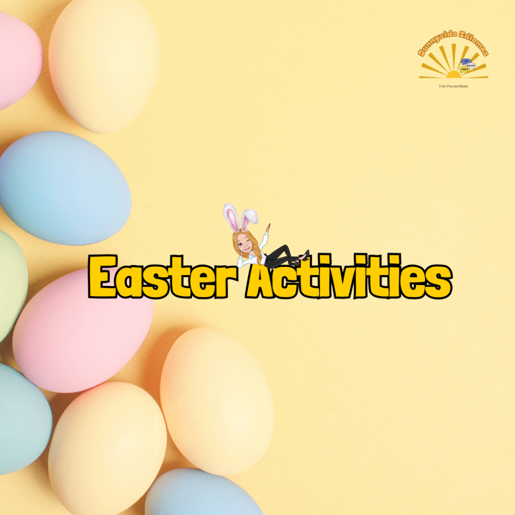 Easter Activities: Usando o presente contínuo para descrever ações