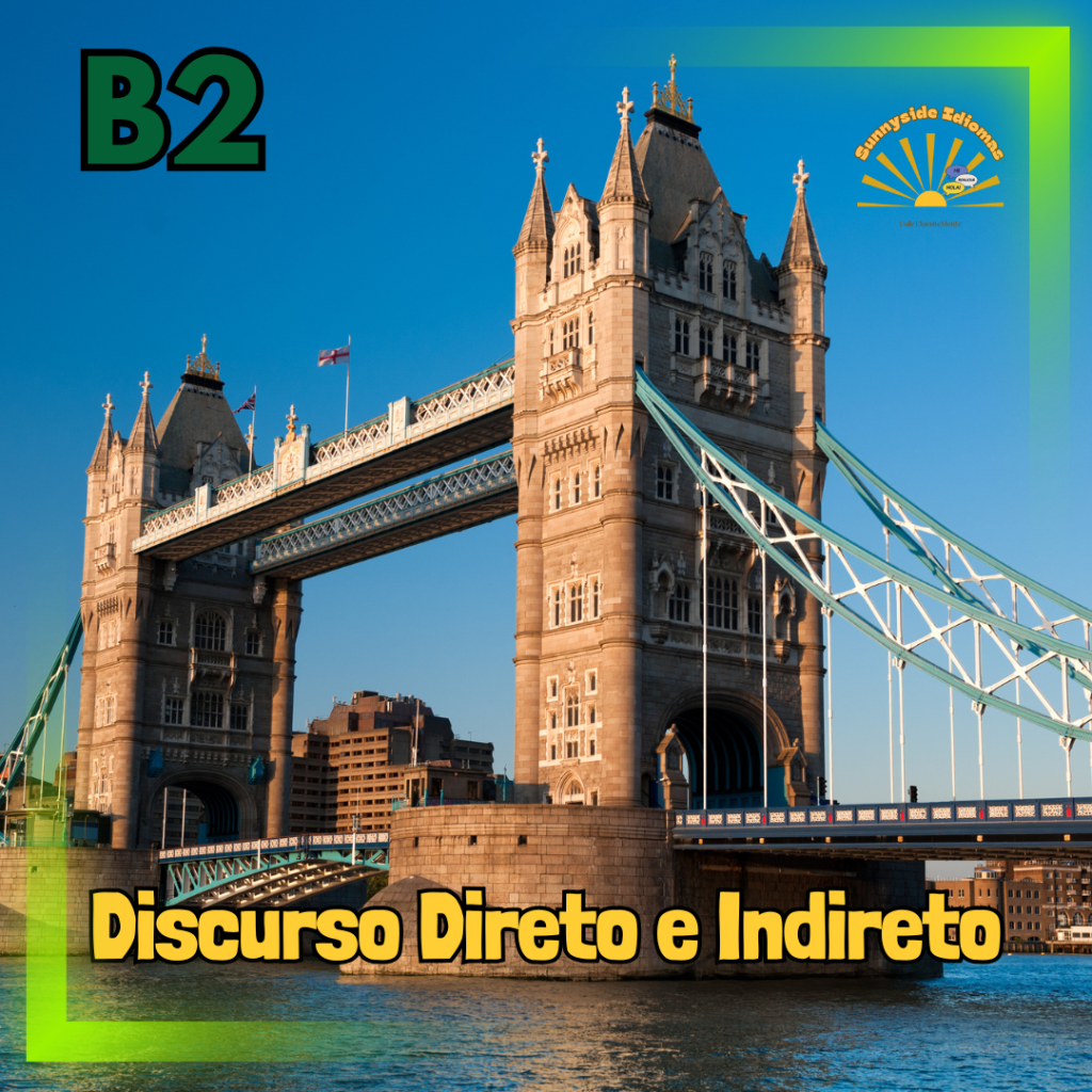 Discurso Direto e Indireto no Inglês